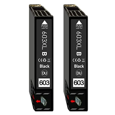 Abbildung von 603 XL Multipack für Epson 603XL Druckerpatronen Expression Home XP 2100 2150 3150 4100 4150 2155 3155 4155 Workforce WF 2810 2820 (2er nur Black)