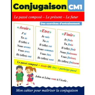 Abbildung von Conjugaison CM1 Mon cahier pour maîtriser la conjugaison: Des exercices d&#039;entraînement