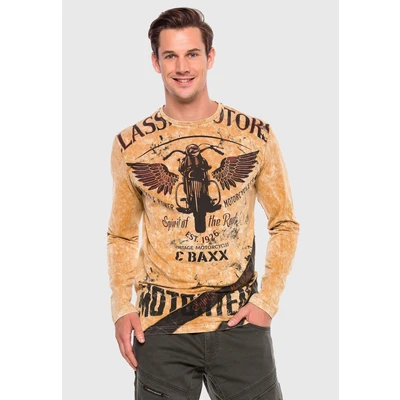 Abbildung von Cipo &amp; Baxx T Shirt &quot;Langarmshirt&quot;, mit modischem Print