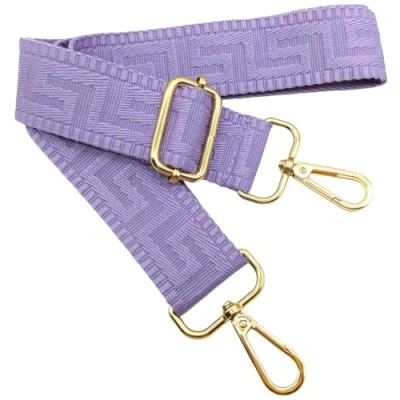 Abbildung von Verstellbarer Schultergurt für Taschen Violett, Taschengurte zum Wechseln, Taschengurt Breit mit Karabiner Gold, 80 130 cm Tragegurt Tasche Damen Schulterriemen, Handtasche, 3.8cm, 1312