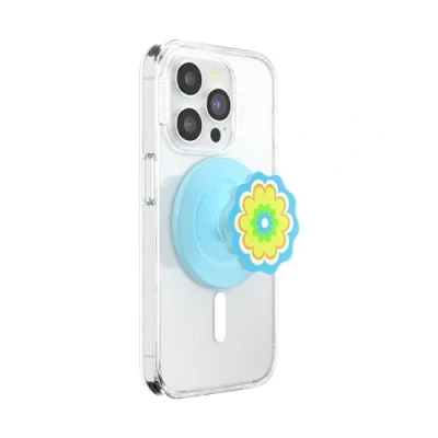 Abbildung von PopSockets: PopGrip Round für MagSafe Inklusive Adapterring Ausziehbarer Sockel und Griff mit einem Austauschbarem Top Smartphones Hüllen Blue