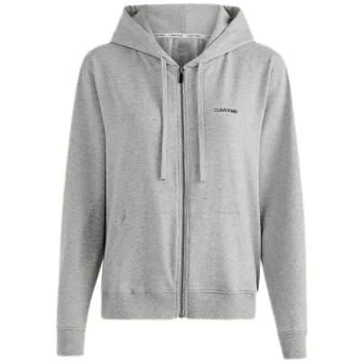 Abbildung von Calvin Klein Underwear FULL ZIP Sweatjacke, Damen, Größe: Small, Grey heather