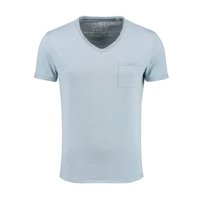 Abbildung von KEYLARGO Herren Water v Neck T Shirt, Steel Blue (1214), XXL