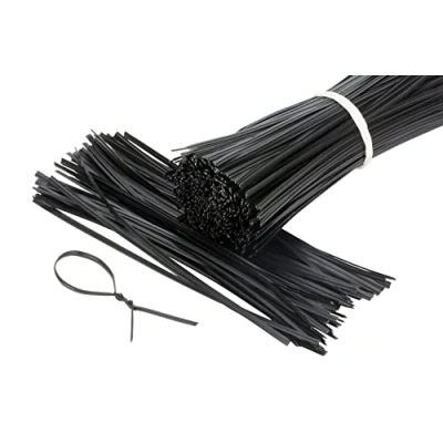 Abbildung von Wagner 500 Stück Twist Ties 12cm Bindestreifen Bindedraht Kabelbinder Kunstoffbindestreifen schwarz
