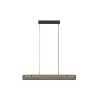 Abbildung von Eglo 900702 Hängeleuchte KOKOMO Z Stahl, Holz schwarz, braun LED 34W 2700 6500K L:99cm B:5cm H:110cm dimmbar mit Connect Funktion