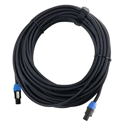 Abbildung von Pronomic pro line BOXSP4 15 Lautsprecherkabel 4x 2,5 mm² Professionelles Boxenkabel für DJ &amp; PA Länge: m Stecker: 4 Pol Speakon kompatibel Spannzangen Zugentlastung Schwarz