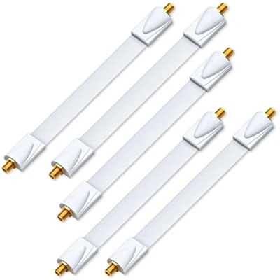 Abbildung von deleyCON 5x Fensterdurchführungen SAT Kabel 17cm flexibel / 26cm