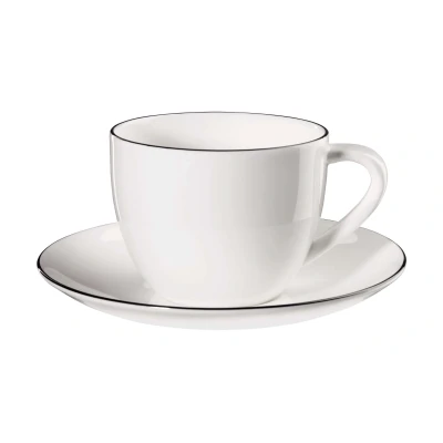 Abbildung von ASA Selection Tasse und Untertasse A Table Ligne Noire 250 ml