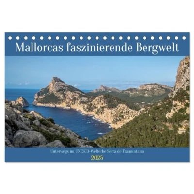 Abbildung von Mallorcas faszinierende Bergwelt (Tischkalender 2025 DIN A5 quer), CALVENDO Monatskalender