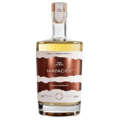 Abbildung von MAYACIEL Tequila Reposado Weltweit einzigartig, zur Perfektion gereift in karibischen Rum Fässern IWSC Gold 100% Agave &amp; Natürlich Fruchtige Agave, Karamell Vanille 0,5 l