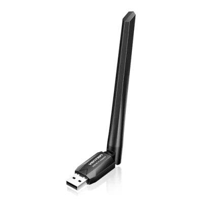 Abbildung von VENTION USB WLAN Stick, AC650 WiFi Adapter mit 6dBi Antenne, 2.4GHz/5GHz Internet Stick für PC/Desktop/Tablet/Laptop, Kompatibel Windows 11/10/8.1/8/7/XP