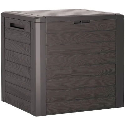 Abbildung von Prosperplast Aufbewahrungsbox &quot;Woodebox&quot;, (1 St.), braun, 140 liter