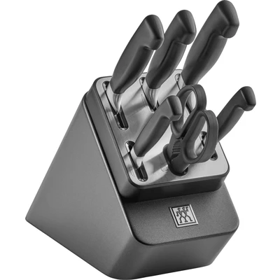 Abbildung von Zwilling Messerblock **** VIER STERNE (7tlg), Made in Germany, selbstschärfender Messerblock, Sonderschmelze