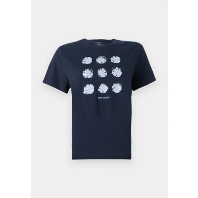 Abbildung von TOM Tailor CREW NECK Tshirt print, Damen, Größe: XS, Sky captain blue