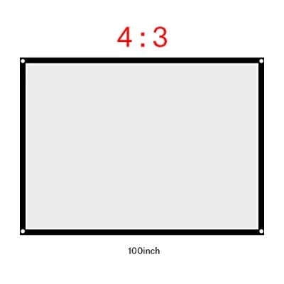 Abbildung von Sonew 4: 3 Beamer Leinwand, Faltbarer Projektionsschirm für eine einfache Installation und Bedienung des Projektors, geeignet Heimkino Projektionsleinwand im Außenbereich (100 Zoll)