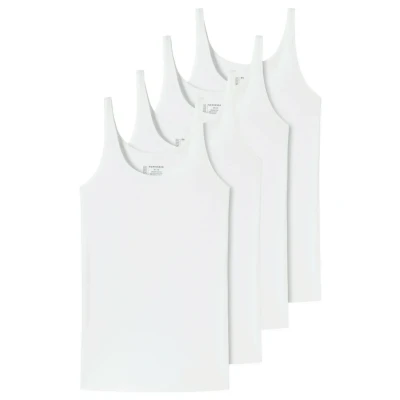 Abbildung von Schiesser 4ER PACK Unterhemd/shirt, Damen, Größe: 50, Weiß