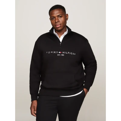 Abbildung von TOMMY Hilfiger Big &amp; Tall Sweatshirt &quot;BT LOGO MOCKNECK B&quot;, in Großen Größen, Aufdruck der Brustmitte