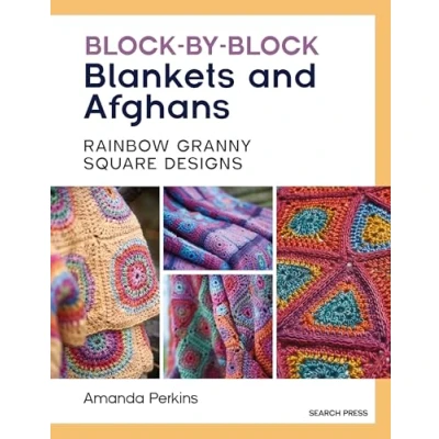 Abbildung von block by Blankets and Afghans: Rainbow Granny Square Designs to Crochet