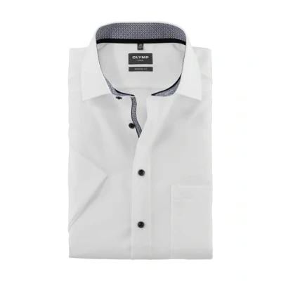 Abbildung von OLYMP Luxor modern fit Hemd Halbarm Haifischkragen weiß Gr. 45