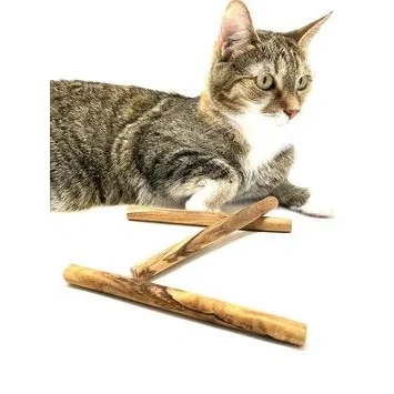 Abbildung von Kauknochen aus Olivenholz für kleine Hunde oder Katzen (3er Set)