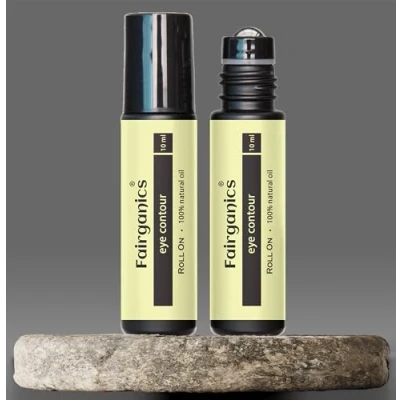 Abbildung von FAIRGANICS® BIO Augen Roll On · Naturkosmetik Vegan Arganöl Männer &amp; Damen Augenpflege Augenöl Gegen Falten Augenringe Anti Aging Serum Öl Augenserum Gesichtspflege kühlend