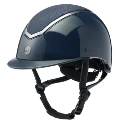 Abbildung von Charles Owen Reithelm Kylo Sparkly Navy Gloss/Pewter 58 61cm
