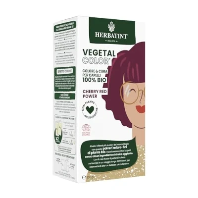 Abbildung von Herbatint Vegetal Color Pflanzliche Färbung 100% natürlich und Bio Cherry Red Power Kirsche 100 g