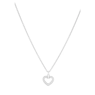 Abbildung von Jette Sacred Heart Halskette silvercolored, Damen, Größe: One Size, Silver colored