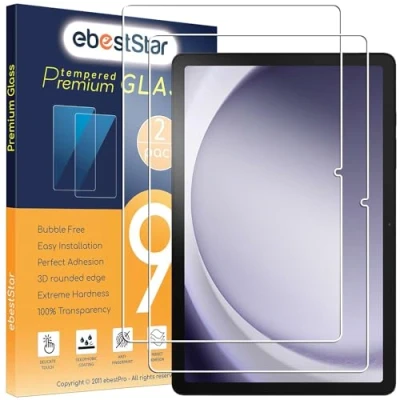 Abbildung von ebestStar {2 Stück) Panzer Schutz Glas für Samsung Galaxy Tab A9+ SM X210 (2023), 3D Displayschutz, 9H gehärte Glas, Abgerundete, Blasenfrei