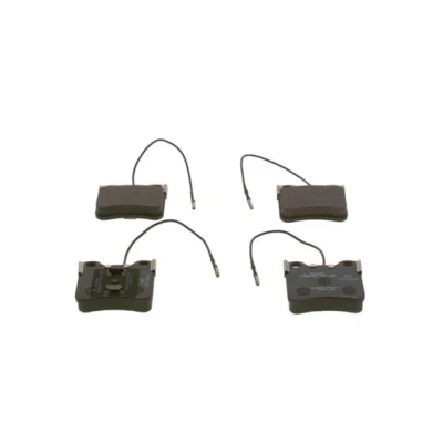 Abbildung von BOSCH 0 986 461 130 Bremsbelagsatz Low Metallic mit integriertem Verschleißsensor Kolbenclip PEUGEOT: 106 I Schrägheck, II Kasten / Schrägheck