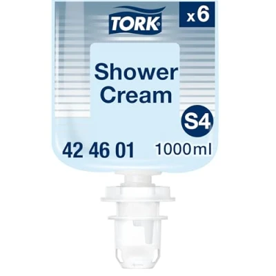 Abbildung von Tork Duschcreme S4, Unisex Duft, 6 x 1000 ml, 424601