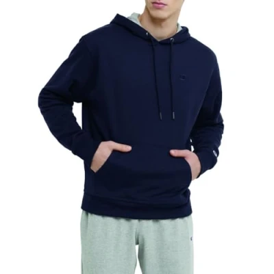 Abbildung von Champion Herren Powerblend Pullover Hoodie Kapuzenpullover, Navy, Large