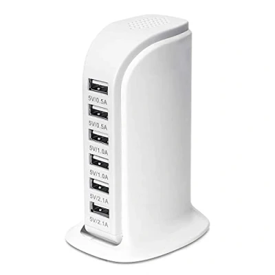 Abbildung von ANNCAY USB Ladegerät, mehrere Schnellladegeräte, 30W, 6 Netzteil, geeignet für iPhone/Samsung/Huawei/Xiaomi/Mp3/Tablet/Kamera usw.