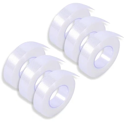 Abbildung von P Beauty Medizinisches Wimpernverlängerungs Klebeband Hypoallergenes Micropore 3M Wimpernband Transparent Wimpern Tape Atmungsaktiv 1,25 cm x 9,14 m 1 10 Stück 6 stk.