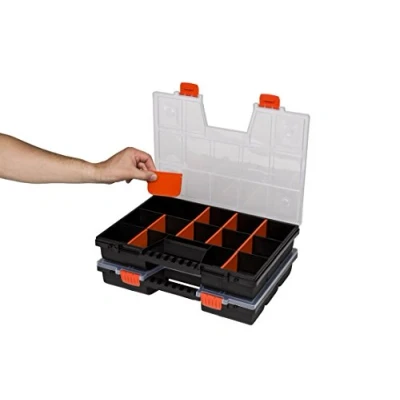 Abbildung von Kreher Sortimentskasten Set: 2 x XL Organizer mit variablen Einteilern