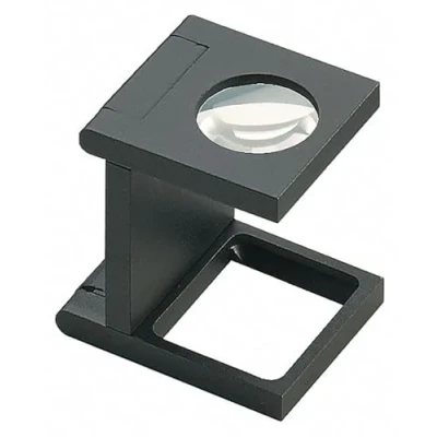 Abbildung von Lindner, Drahtzähler kunstoff klein ,klappbare lupe, linse 12 mm., Eschenbach
