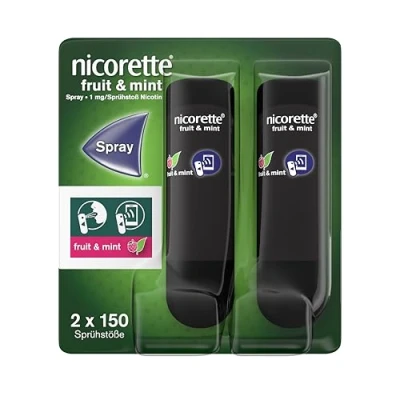 Abbildung von nicorette fruit &amp; mint Spray zur Rauchentwöhnung 300 Sp