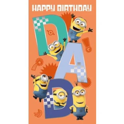 Abbildung von Danilo Cards Geburtstagskarte für den Vater, Minions aus Ich Einfach unverbesserlich