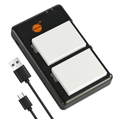 Abbildung von DSTE 2PCS LP E8 (2100mAh/7.4V) Batterie Ladegerät Compatible für Canon EOS 550D 600D 650D 700D Kiss X4 X5 X6i X7i Rebel T2i T3i T4i T5i Digital Kamera