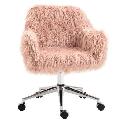 Abbildung von Chefsessel Sitzhöhenverstellung Drehstuhl Rosa+Silber