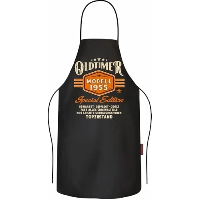 Abbildung von LOBO NEGRO® Grillschürze als Geschenk zum 70. Geburtstag Oldtimer Baujahr 1954 Topzustand