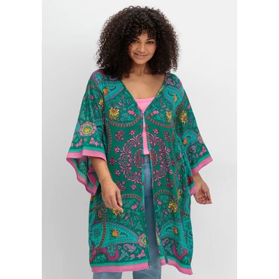 Abbildung von sheego by Joe Browns Longbluse &quot;Große Größen&quot;, mit Ornament und Bordürenprint