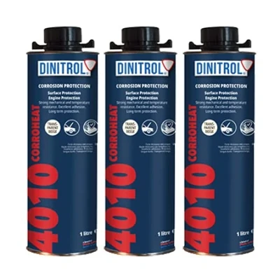 Abbildung von REJEL 3 x DINITROL 4010 Hochtemperatur Rostschutz Motor Beschichtungswachs 1 Liter
