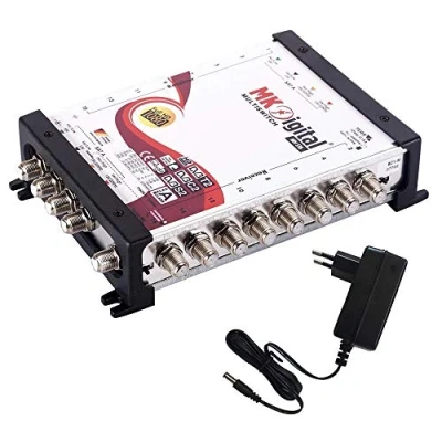 Abbildung von MK Digital MV Serie Multischalter, Multiswitch SAT Verteiler kaskadierbar (FullHD, HDTV, 4K, UHD, 8K) … (5/16 Multischalter)