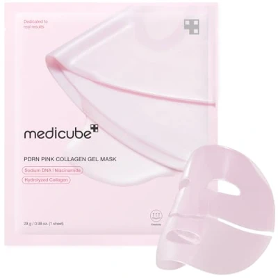 Abbildung von Medicube Salmon Dna Pdrn Gelatine Maske mit Kollagen, Rosa, Nachtmaske für glänzende Haut, elastisch, feuchtigkeitsspendend, straffend und Pflege D