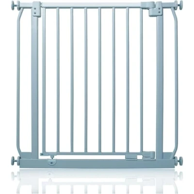 Abbildung von Safetots Elite Druck Schmales Sicherheitsschutzgitter, 65.5cm 74.5cm, Mattgrau, Treppenschutzgitter mit Druckmontage, Sicherheitsbarriere, Einfache Installation