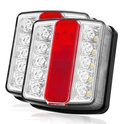 Abbildung von Uten Anhänger Rücklicht Set, Magnetisches Inklusive 7,5 m Kabel, 7 polig 12 V, 5 Funktionen, Geeignet für Anhänger, Wohnwagen, LKW, Wohnmobil, Wohnwagen