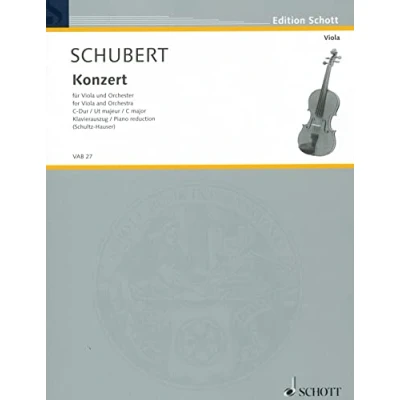 Abbildung von Konzert C Dur: Viola und Orchester. Klavierauszug mit Solostimme. (Edition Schott)