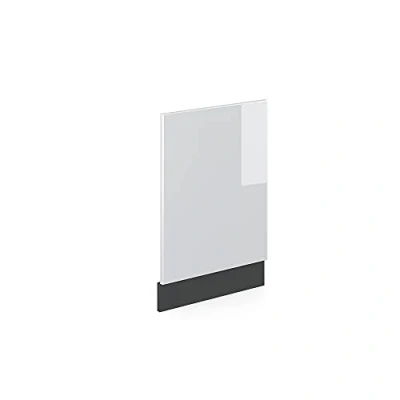 Abbildung von Vicco Frontblende R Line, Weiß Hochglanz/Anthrazit, 45 cm ohne Arbeitsplatte