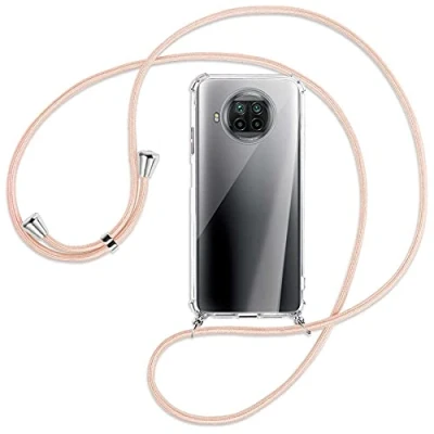 Abbildung von mtb more energy® Handykette kompatibel mit Xiaomi Mi 10T Lite 5G (6.57&#039;&#039;) Rose Peach Smartphone Hülle zum Umhängen Anti Shock Full TPU Case